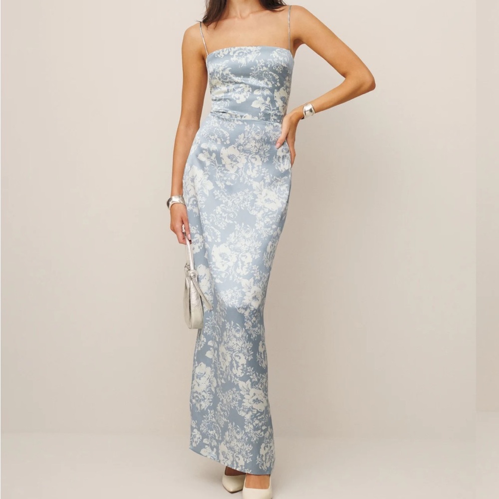 Reformation Frankie floral slim silk slip dress!